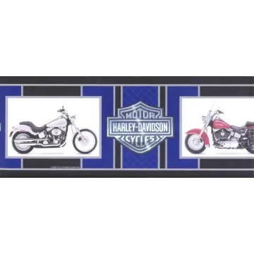 Harley Davidson Motorcycle Wall Border