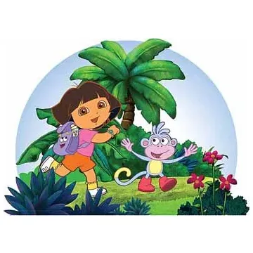 Dora The Explorer and Friends Headboard Wall - Only 2 Left