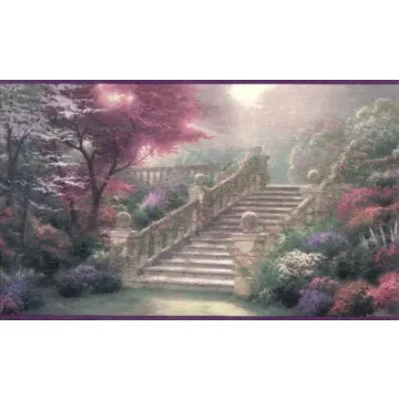 Thomas Kinkade Stairway Wallpaper Border