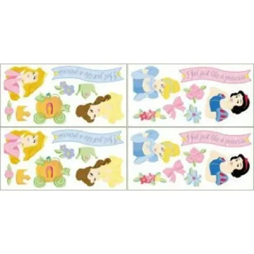 Disney Princess Self Stick Removable Decorative Accents - Imperial