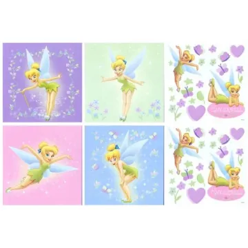 Disney Tinkerbell Self Stick Decal Decorating Kit - Imperial