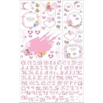 Disneys Princesses Pink Photo Frame Applique