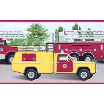 Fire Truck Wallpaper Border