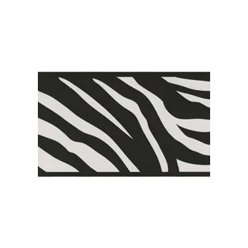 Safari Black and White Zebra Wallpaper Border