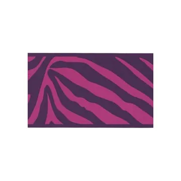 Pink and Purple Zebra Print Wallpaper Border 