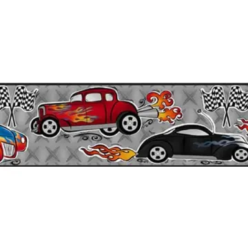 Road Racer Peel and Stick Border