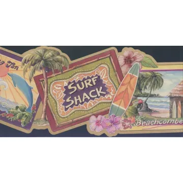 Surf Shack Wallpaper Border 5814452