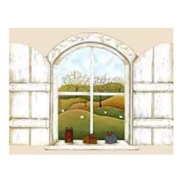 Country Window Mural