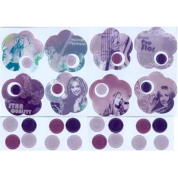 Hannah Montana Purple Tile Cutouts