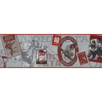 The Ohio State University Memorabilia Wallpaper Border