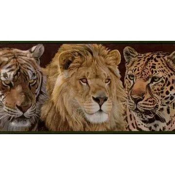 Safari Cats Wallpaper Border ADV2043B