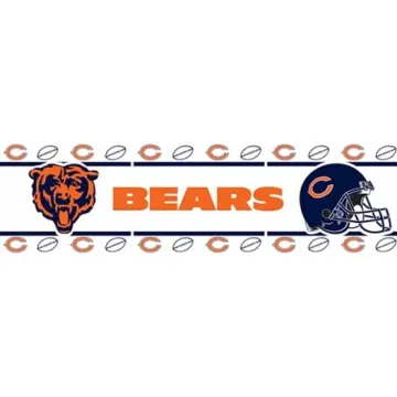 Chicago Bears NFL Peel and Stick Wallpaper Bord