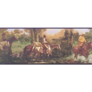 Horse Trail Wallpaper Border