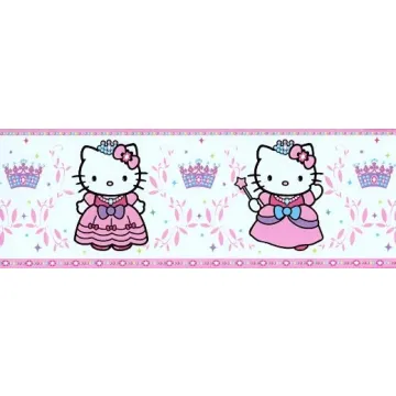Hello Kitty Pink Princess Wall Border