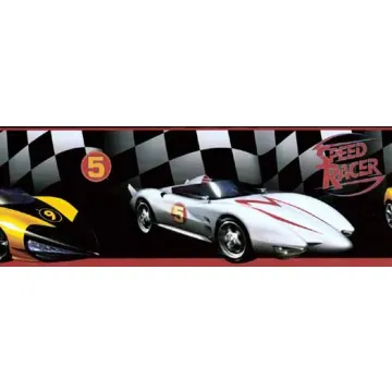 Red Speed Racer Wall Border