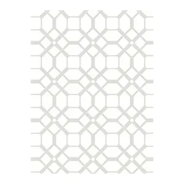 Contemporary Chic Tile Wallpaper - Grey & White - Norwall Wallcoverings
