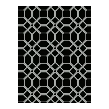 Black and Silver Contemporary Chic Tile Wallpaper
