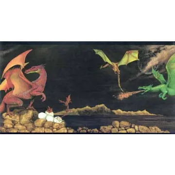 Black Dragon Wallpaper Border - Only 2 left
