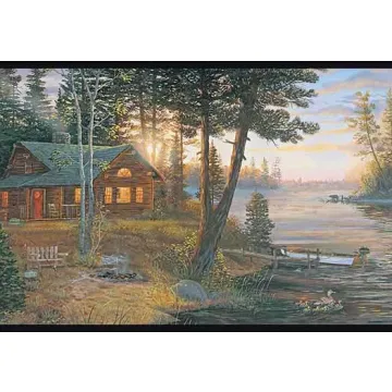 Cabin Fever Wallpaper Border
