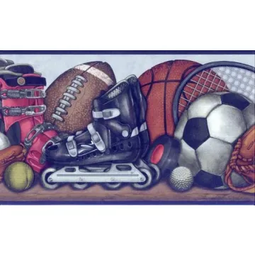 Multi Sport Wallpaper Border
