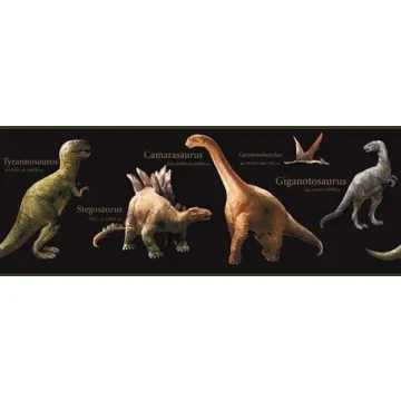 Candice Olson Black Dino Wallpaper Border