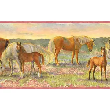 Horsing Around Wallpaper Border CK83021B 