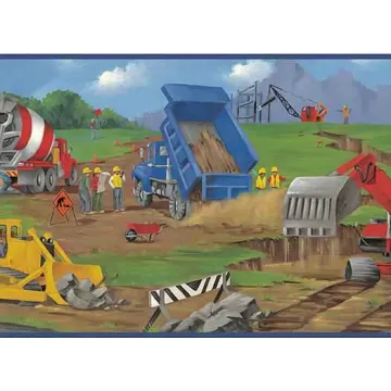 Construction Site Wallpaper Border CK83161B 