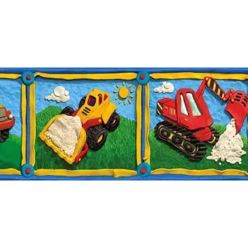 Clay Construction Wallpaper Border GU92031B