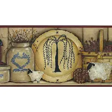 Black Country Crock Wallpaper Border