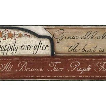 Black Love Country Sayings Wallpaper Border