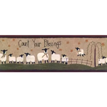 Count Your Blessings Wall Paper Border