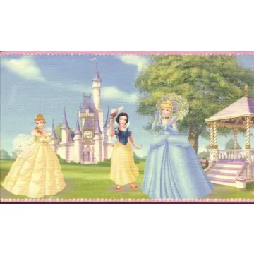 Disneys Princess Castle Wallpaper Border