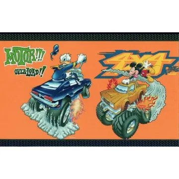 Disneys Mickey and Friends Monster Truck Wallpaper Border