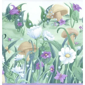 Purple Fairy Wallpaper Border