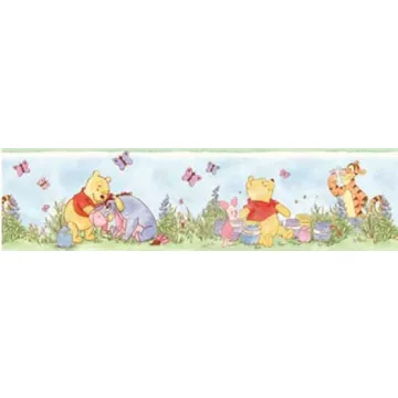 Disneys Lazy Daze Winnie Wallpaper Border