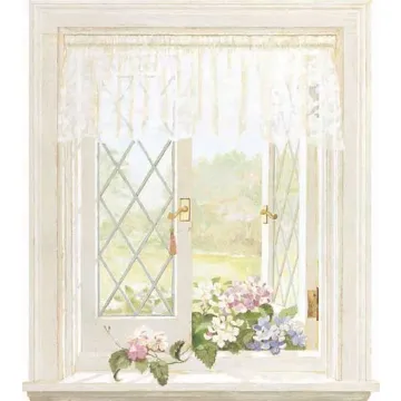 Hydrangea Window Mural FC1080M - 1 Left