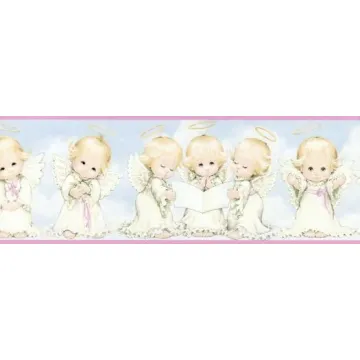Light Baby Angel Wallpaper Border