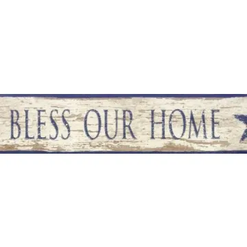 God Bless Our Home Wallpaper Border FF03281B