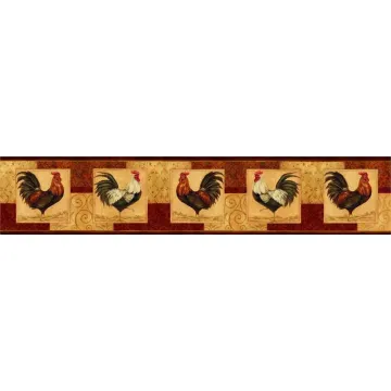 Mustard Rise and Shine Wallpaper Border - 2 Left
