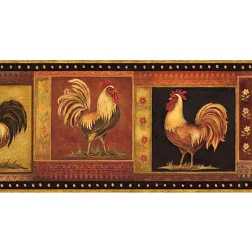 Gypsy Rooster Wallpaper Border