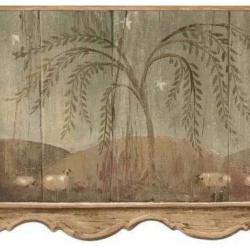 Pineapple Sage Wallpaper Border