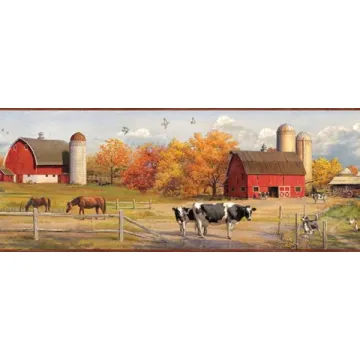 American Farmer Wallpaper Border - Chesapeake Wallcovering