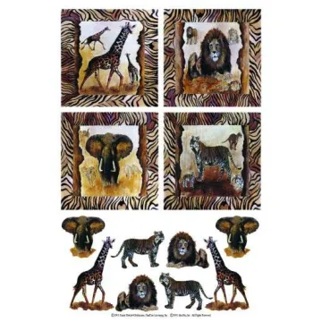 Do It Yourself Safari Animal IdeaStix Cutouts IS3281