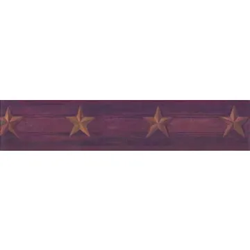 Primitive Rustic Star Wallpaper Border JN1734BD