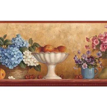 Country Windowsill Wallpaper Border