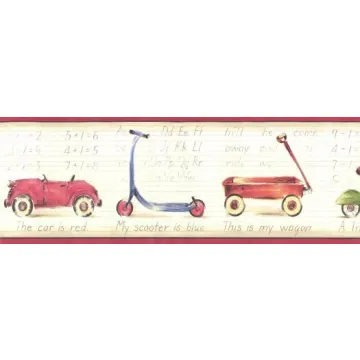 Childrens Wheelie Wallpaper Border KJ0317BD