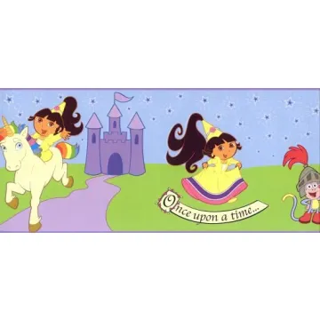 Fairy Tale Dora Wallpaper Border
