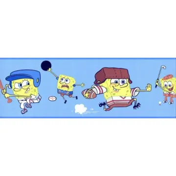 SpongeBob Sports Wallpaper Border
