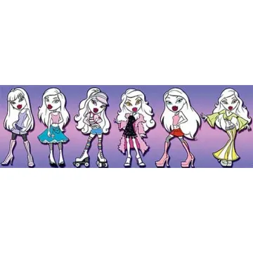 Purple Bratz Girl Wallpaper Border