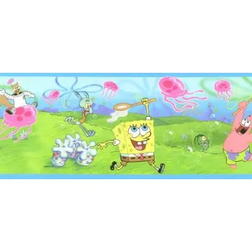 SpongeBob Bubbles Wallpaper Border